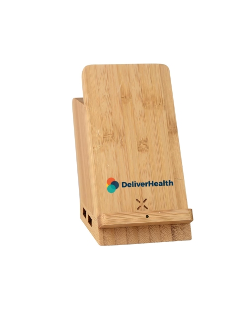 Wangari Maple 15W Wireless charger & USB Hub with Pen Stand